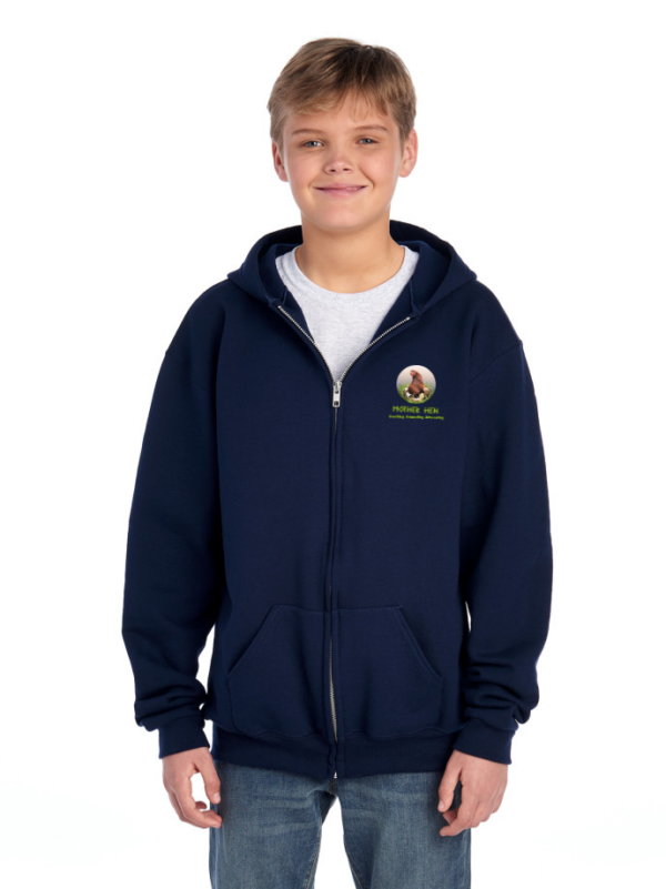 Youth Hoodie with zip - Image 2