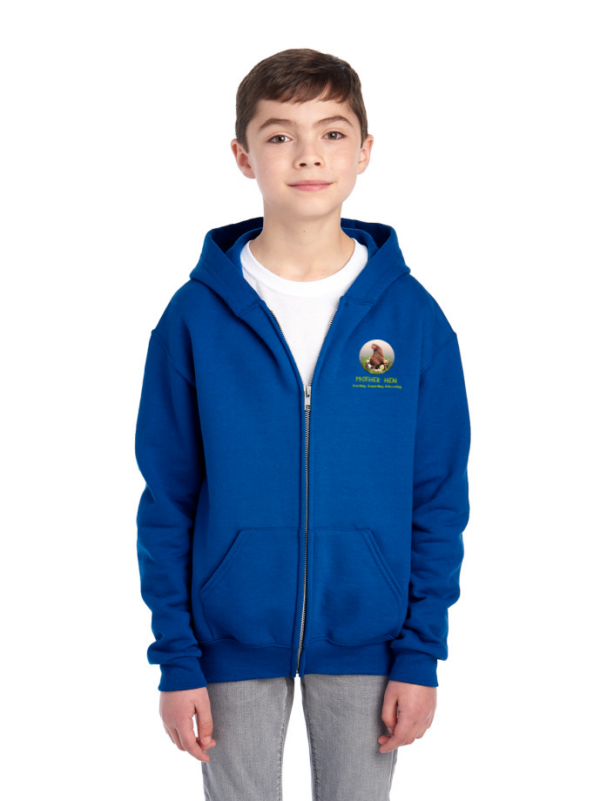 Youth Hoodie with zip - Image 4