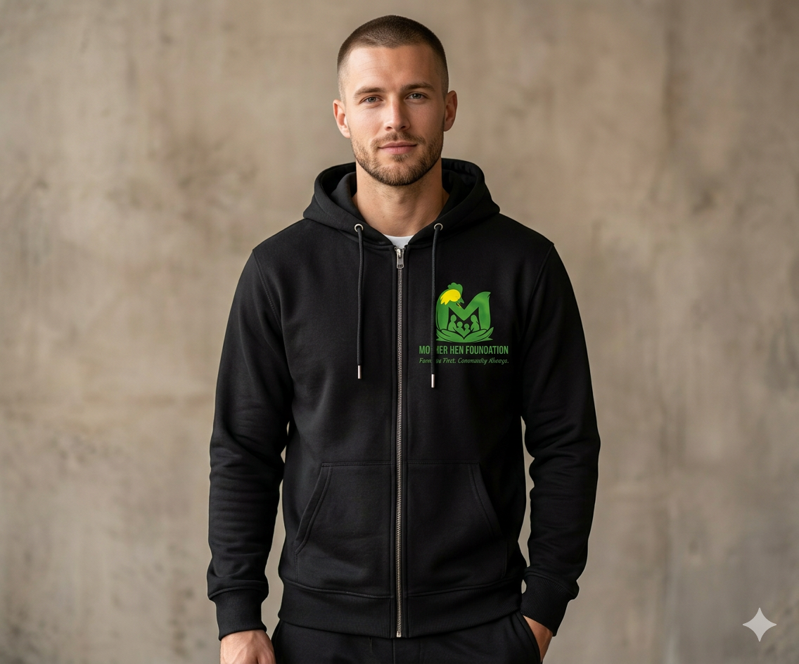 Unisex/mens hoodie with zip