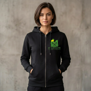 Women's hoodie with zip