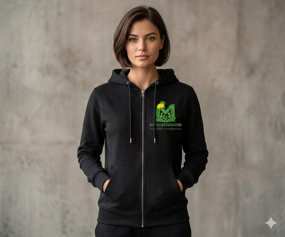 Women's hoodie with zip
